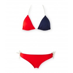 Women's three-color bikini