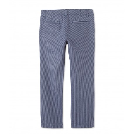 Boys' chinos in striped canvas