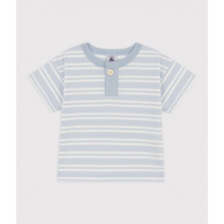 Babies' Short-Sleeved Striped Jersey T-Shirt