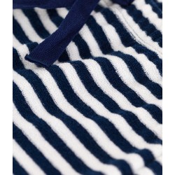 BABIES' STRIPED BRUSHED TERRY TOWELLING TROUSERS