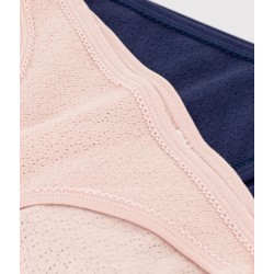 GIRLS' STRIPED KNICKERS - 2-PACK