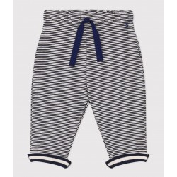 BABIES' PINSTRIPED TUBE KNIT TROUSERS