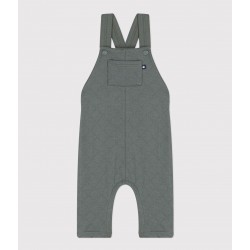 BABIES' QUILTED TUBE-KNIT DUNGAREES