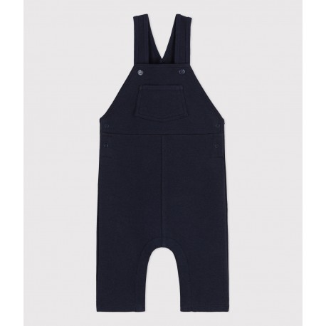 BABIES' THICK JERSEY DUNGAREES