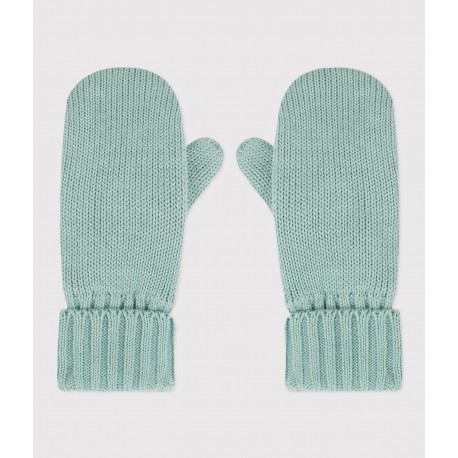 UNISEX FLEECE-LINED KNITTED MITTENS