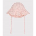 BABIES PINK BRODERIE ANGLAISE BUCKET HAT