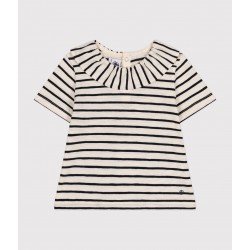 BABIES SHORT-SLEEVED STRIPED JERSEY BLOUSE