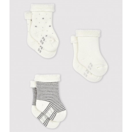 KNITTED BABIES' SOCKS - 3-PACK