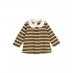 Baby girl cotton blouse with sailor stripes