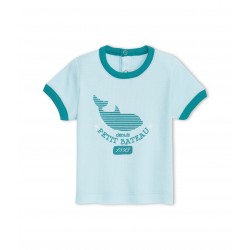 Baby boy sailor motif T-shirt