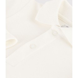 BABIES' LONG-SLEEVED COTTON BODYSUIT WITH POLO SHIRT COLLAR