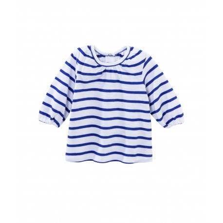 Baby girl striped T-shirt in jersey