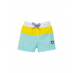 Boy’s tricolour cotton swim shorts