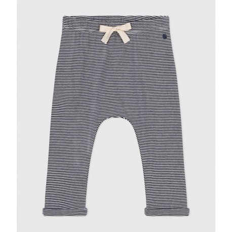 BABIES PINSTRIPED TUBE KNIT TROUSERS