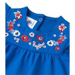 Μπλούζα κοντομάνικη βαμβακερή με σχέδιο για μωρό κορίτσι