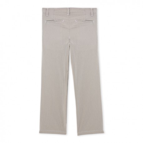 Boys' striped chino trousers