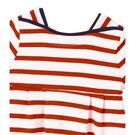 Baby girls' heavy jersey striped dress