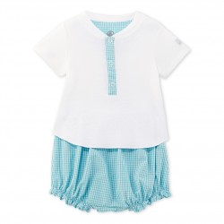 Baby boy T-shirt and bloomers set