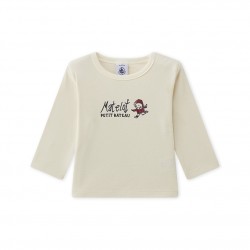 Baby boy's long-sleeved tee with motif