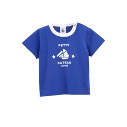 Baby boy cotton T-shirt with large anchor motif