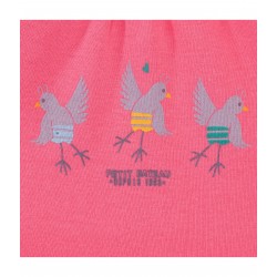 Baby girl cotton T-shirt with animal motif