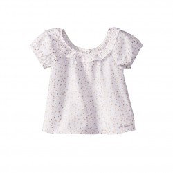 Baby girl cherry print poplin blouse