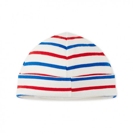 Baby boy's striped cap