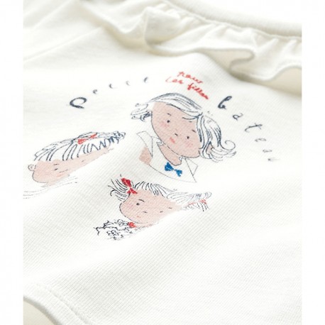 Baby girl's short-sleeved T-shirt