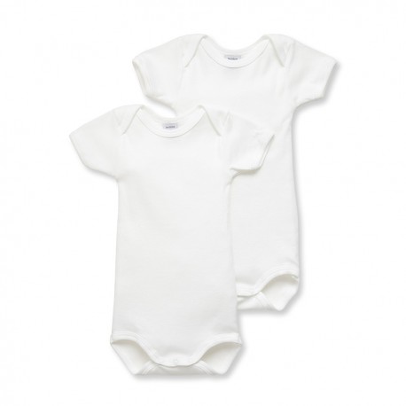 Unisex Babies' Short-Sleeved Bodysuit - Set of 2