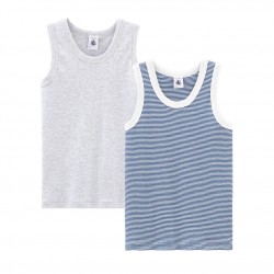 Boys' sleeveless vests - Set of 2