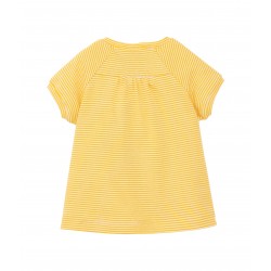 Baby girl cotton T-shirt with silkscreen print