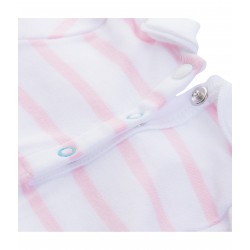 Baby girl short-sleeved blouse with sailor stripes