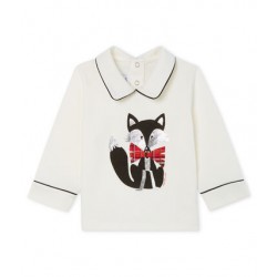 Baby Boys' Long-Sleeved T-Shirt with Collar