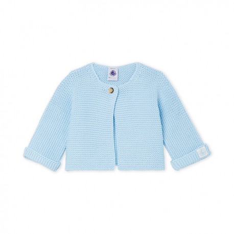 Babies' Cardigan Made Of 100% Cotton Knit