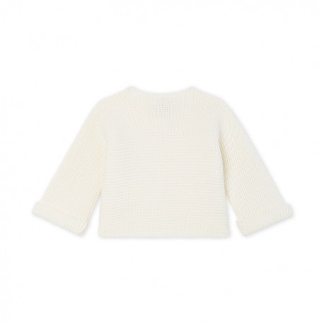 Babies' Cardigan Made Of 100% Cotton Knit