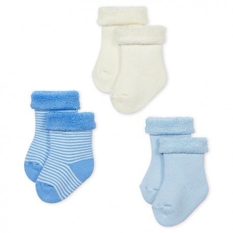 Knitted Babies' Socks - 3-Piece Set