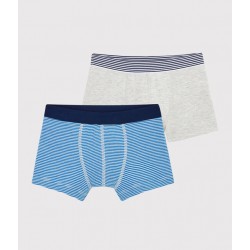 Boys' Pinstriped Boxer Shorts - 2-Piece Set