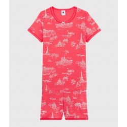 Girls' Toile de Jouy Paris Cotton Short Pyjamas