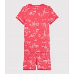 Girls' Toile de Jouy Paris Cotton Short Pyjamas