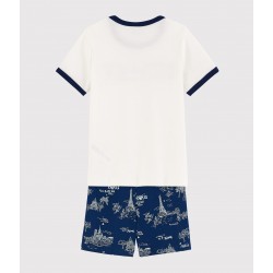 Boys' Toile de Jouy Paris Cotton Short Pyjamas