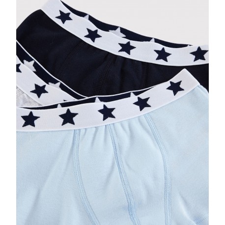 Boys' Plain Organic Cotton Boxer Shorts - 3-Pack