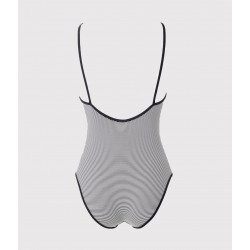 Women's 1-Piece Stripy Swimsuit