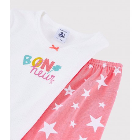 Girls' 'Bonheur' Cotton Short Pyjamas