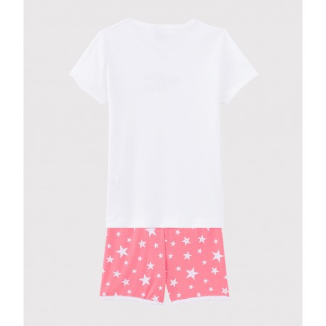 Girls' 'Bonheur' Cotton Short Pyjamas
