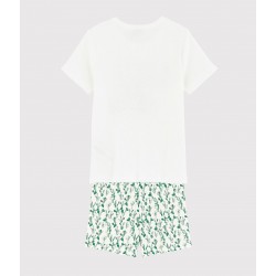 Boys' Cactus Pattern Cotton and Linen Blend Short Pyjamas