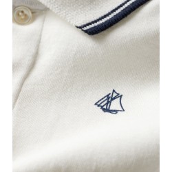 Baby Boys' Short-Sleeved Ribbed Polo Shirt