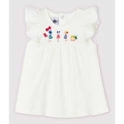 Baby Girls' Short-Sleeved Cotton Blouse