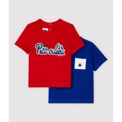 Baby Boys' Plain Ribbed T-Shirt - 2-Pack
