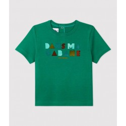 BABIES' SHORT-SLEEVED COTTON T-SHIRT WITH MOTIF